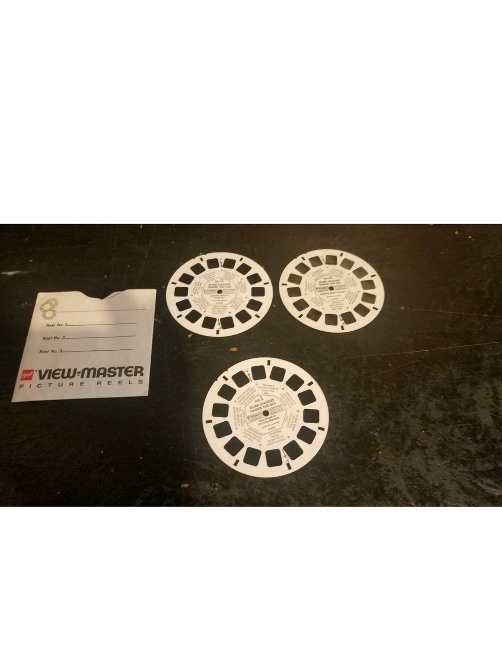 Vintage View-Master Picture Reels - (Set of 3) 20,000 Leagues Under The Sea 1954